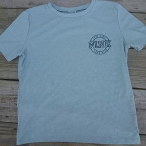 2/$18 VS PINK ribbed tee. Size small